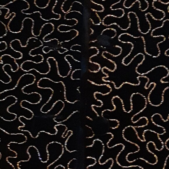 NORTON McNAUGHTON Women's Vintage Black Sparkly  Long Sleeve Jacket Size 12 - Picture 3 of 8